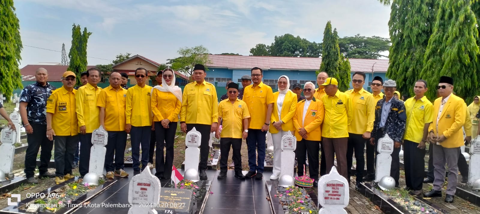 HUT Ke 60 Partai Golkar ,DPD Partai Golkar Sumsel Ziarah Ke Taman Makam Pahlawan Ksatria Ksetra Siguntang Palembang 1
