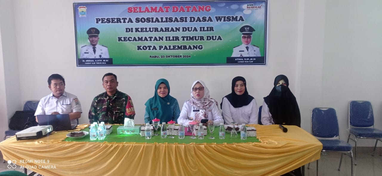 Babinsa Kel Dua Ilir Hadiri Sosialisasi Dasa Wisma 1