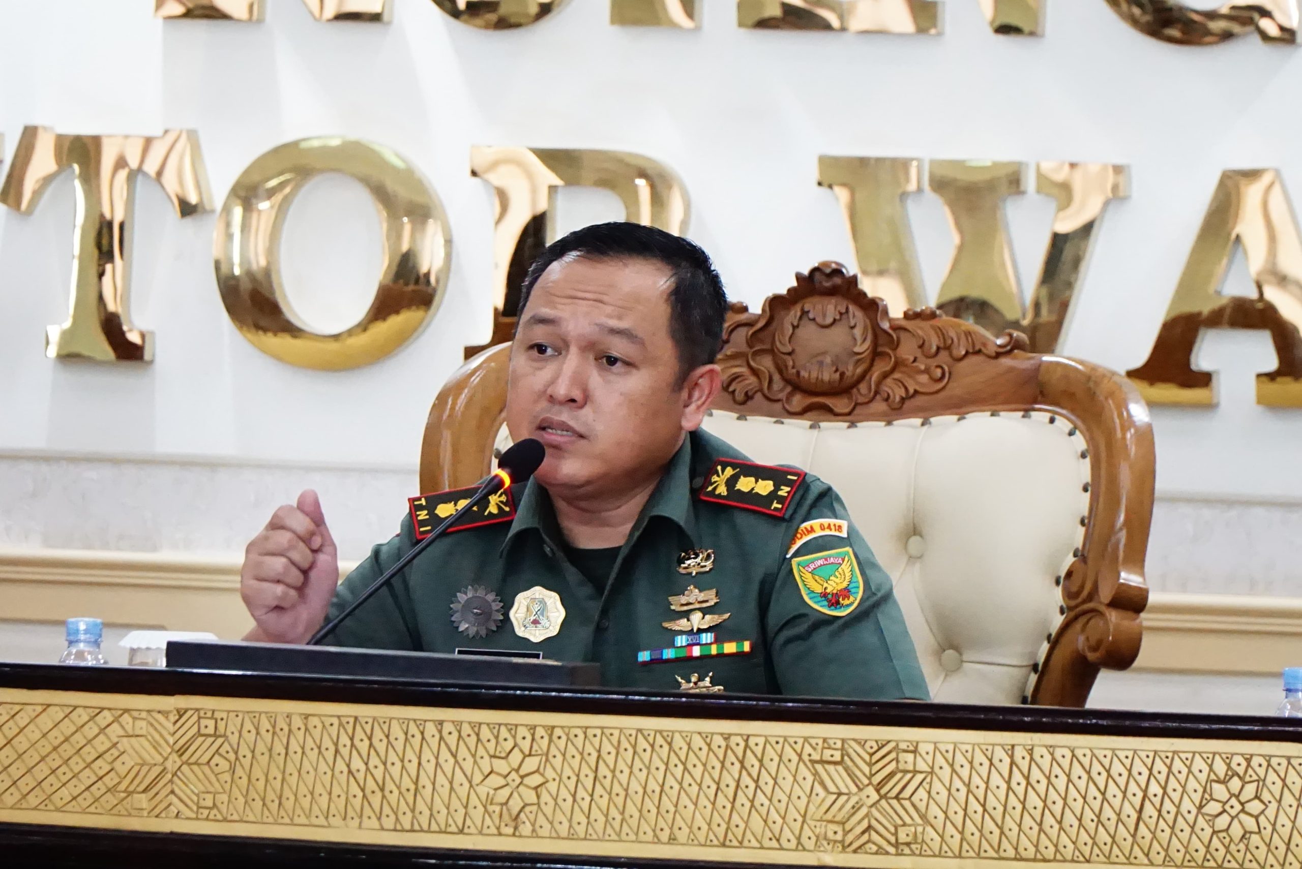 Dandim 0418/Palembang Hadiri Rapat Revitalisasi Pasar 16 Palembang 1