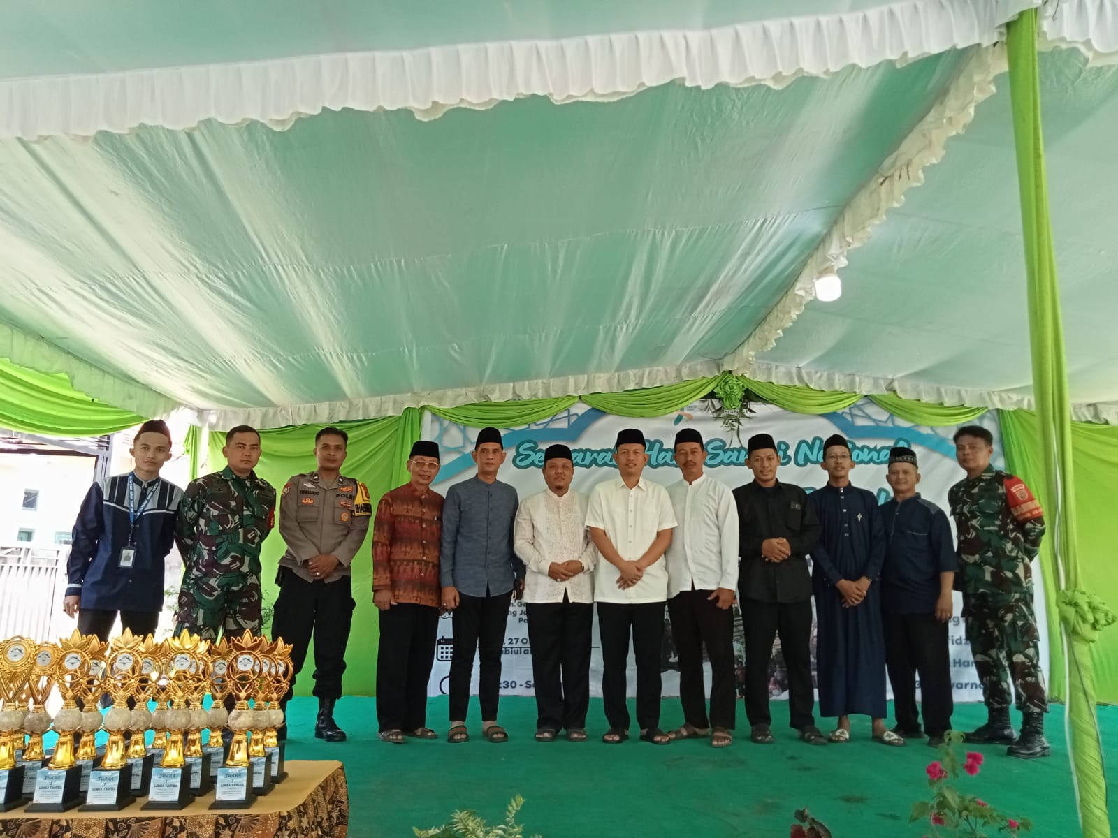 Babinsa Koramil 418-07/Sukarami Menghadiri Semarak Hari Santri Nasional 2