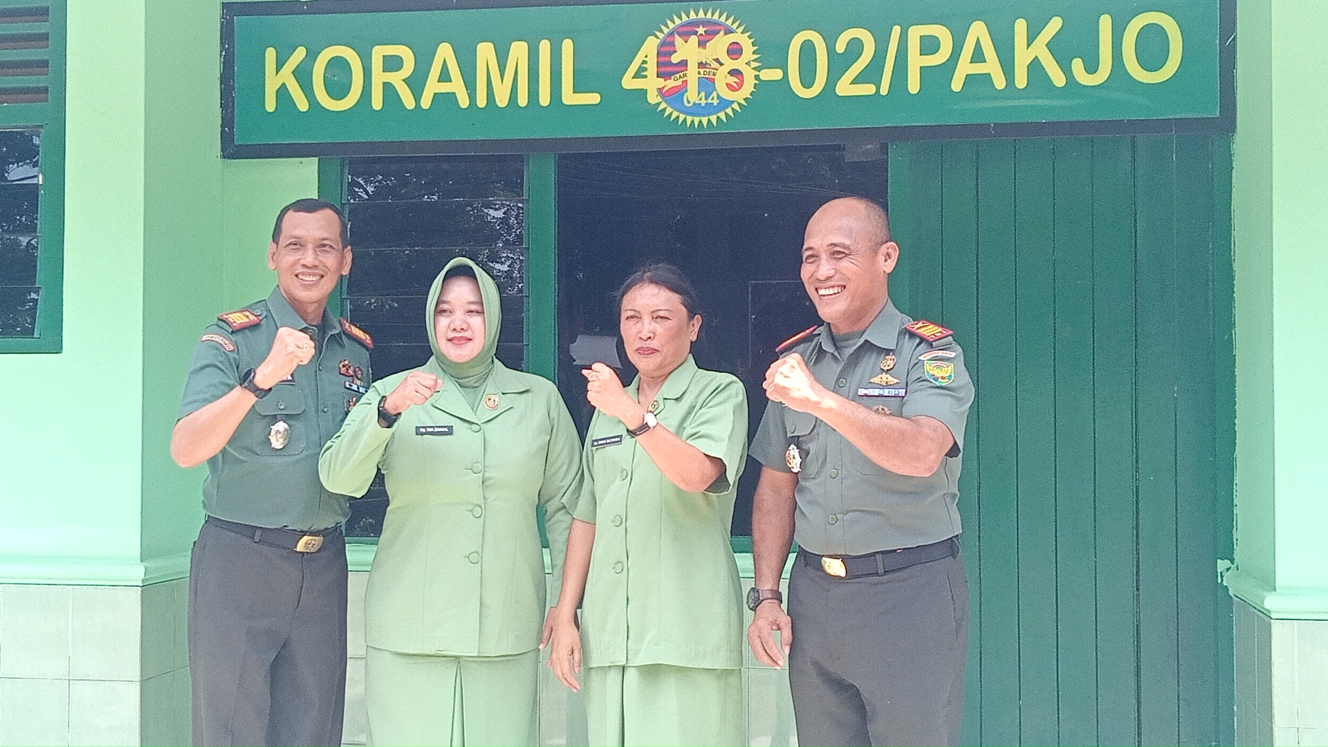 Koramil 418-02/Pakjo Gelar Pisah Sambut Danramil 418-02/Pakjo Dari Kapten Arm Zainal Abidin Kepada Kapten Inf D Silitonga 1