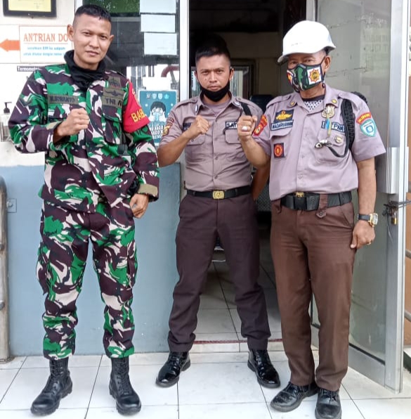Tingkatkan Kewaspadaan Babinsa Kel Lawang Kidul Wanwil Bersama Security PT IKI 1