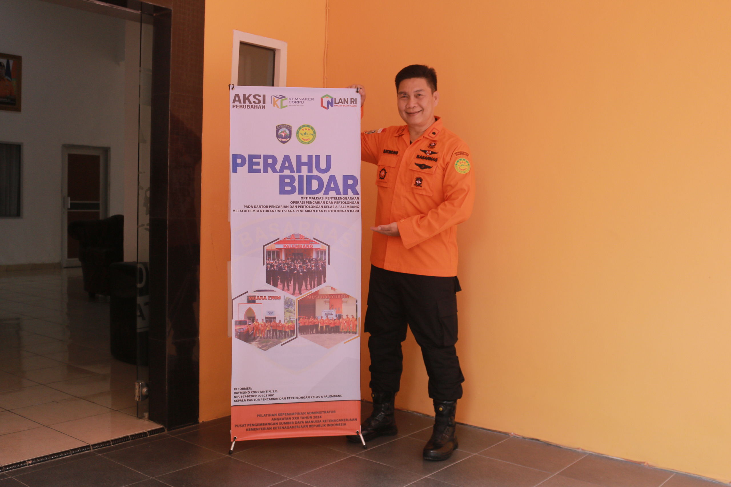 *”PERAHU BIDAR” Aksi Perubahan yang dilakukan Kantor Pencarian Dan Pertolongan Kelas A Palembang 1