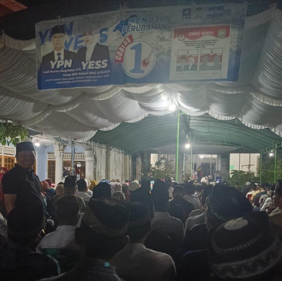 Paslon 01, Adakan Kegiatan Keagamaan Jelang Jari Pencoblosan di Wilayah OKU 1