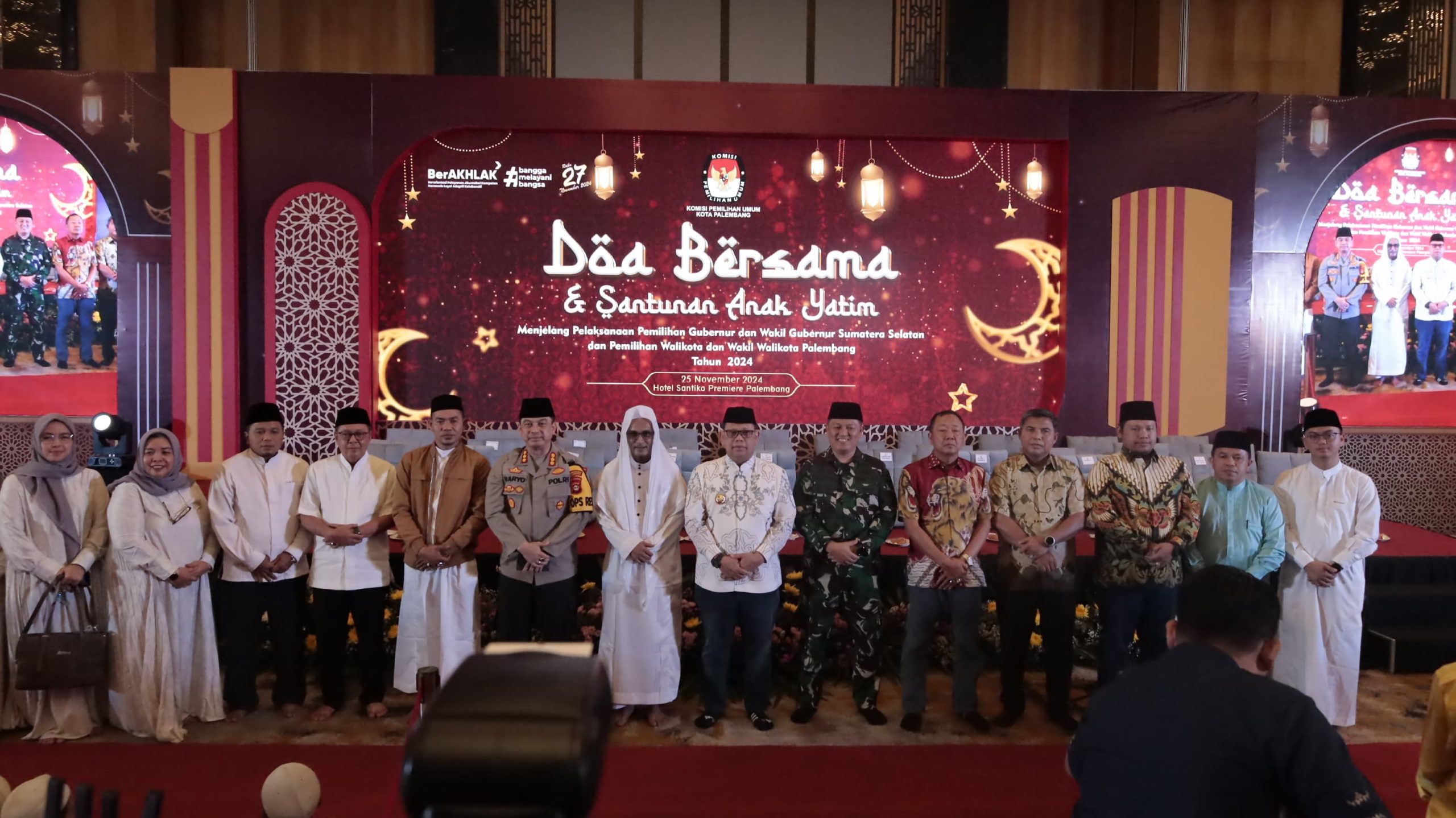 Wujudkan Pilkada Damai Dandim 0418/Palembang Hadiri Doa Bersama Jelang Pelaksanaan Pilkada Serentak Tahun 2024 1