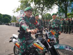 Dandim 0418/Palembang Menjadi Komandan Apel Gelar Pasukan Pengamanan Pilkada Serentak Tahun 2024 Kodam II/Swj