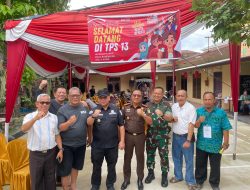 Dandim 0418/Palembang Bersama PJ Walikota Palembang Dan Forkopimda Cek Kesiapan Dan Keamanan TPS