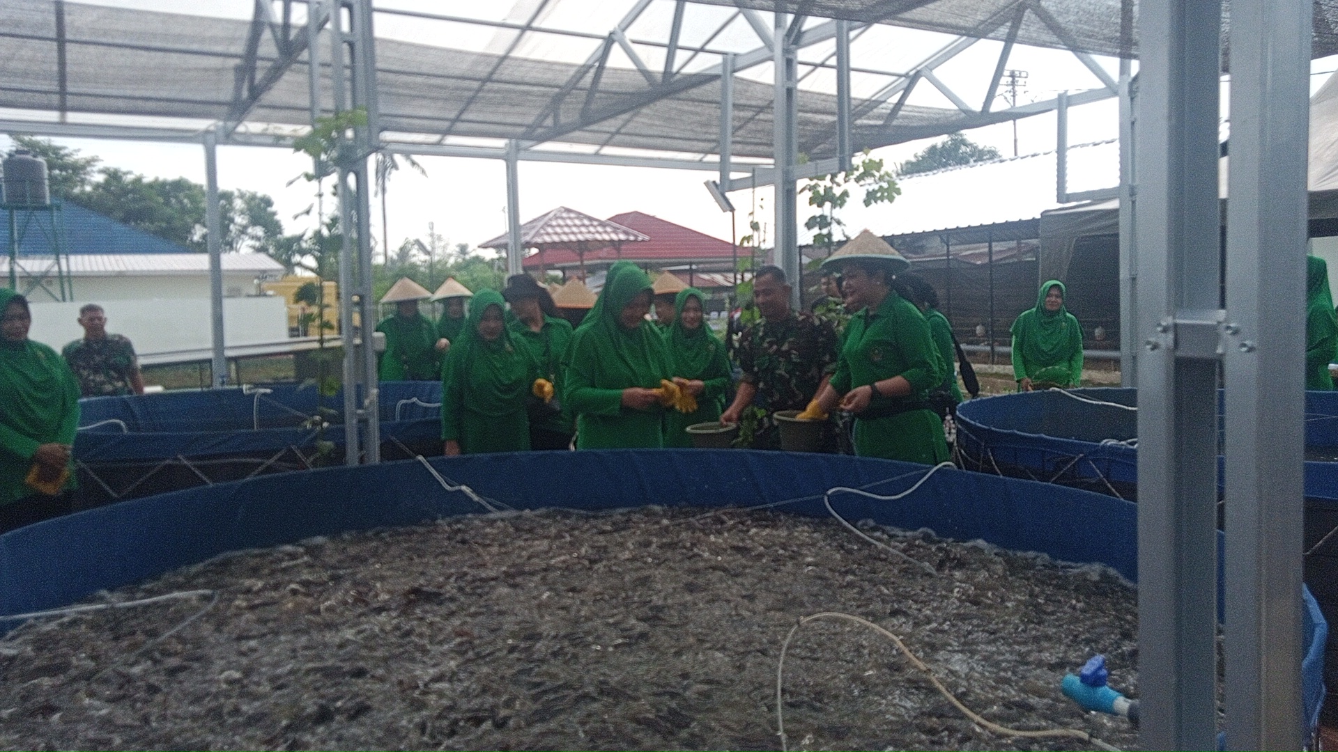 Panen Raya Pengurus Persit Kartika Chandra Kirana Daerah II/Sriwijaya di Taman Aspirasi 2