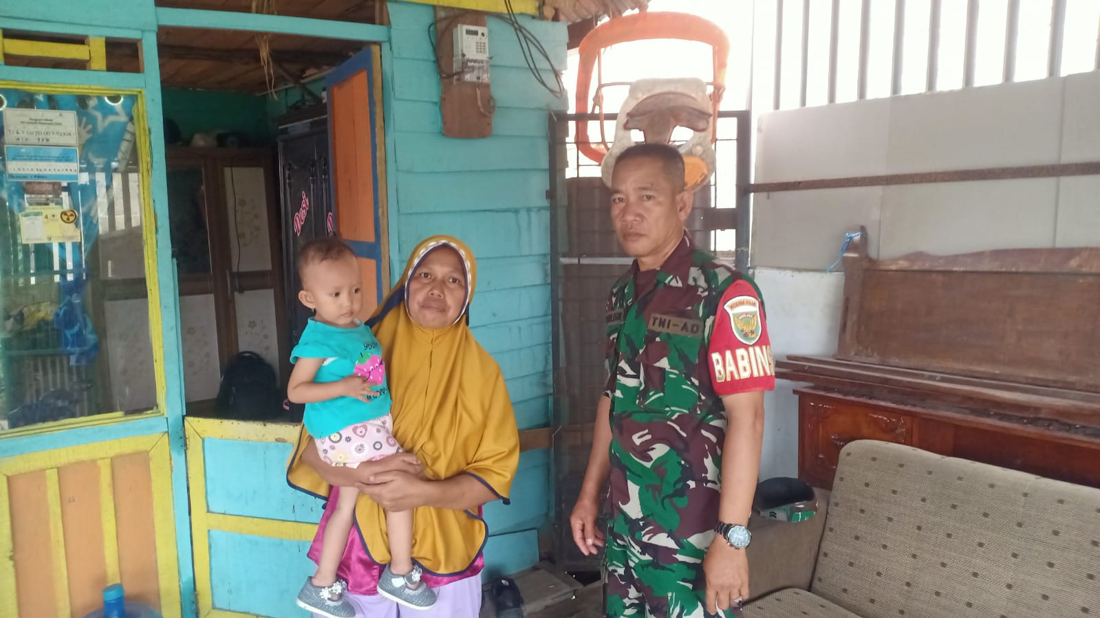 Peduli Kesehatan Anak Stunting Babinsa Kel Sako Sertu Muhlisin Komsos Bersama Warga Binaan 1