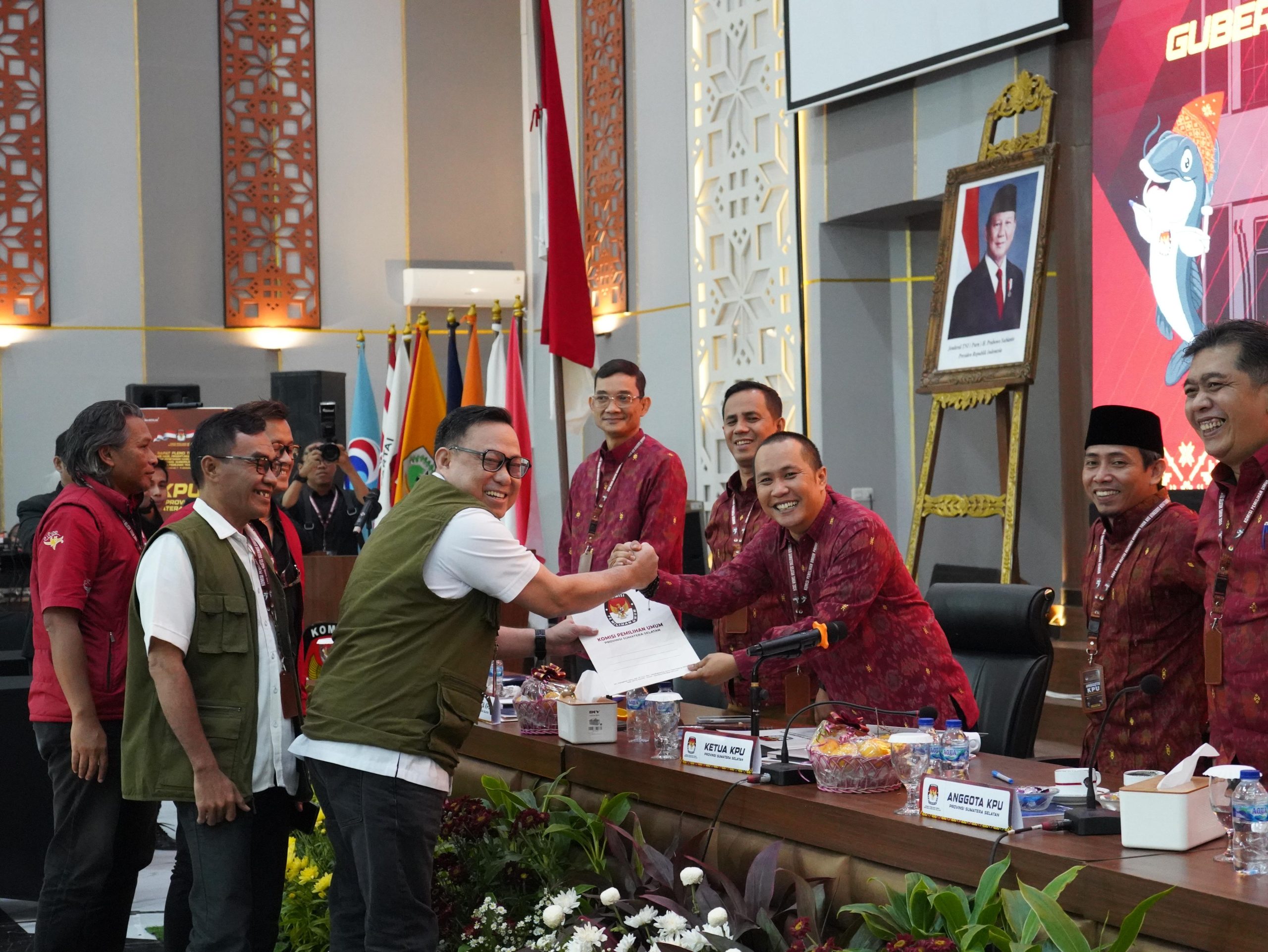 Rekap Selesai! HD-CU Sah Kuasai Pilkada Sumsel 1