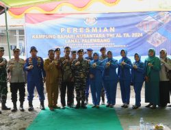 Lanal Palembang Resmikan KBN IV di Desa Upang