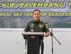 Kodim 0418/Palembang Sosialisasi Pembinaan Masyarakat Tanggap Bencana TA. 2024