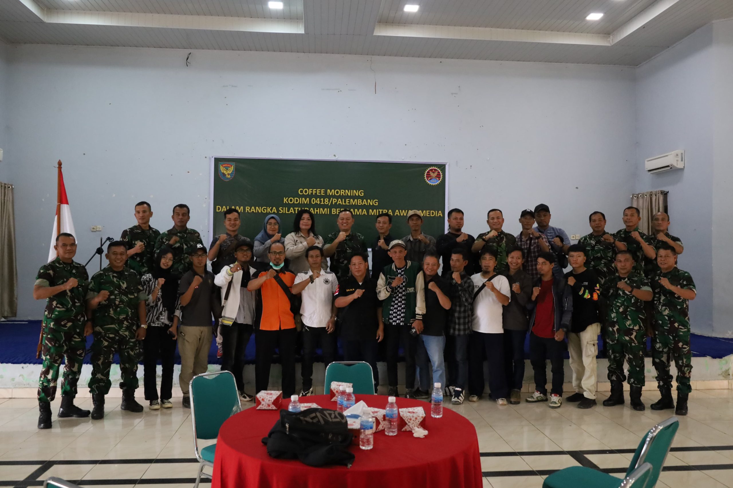 Jalin Silaturahmi Kodim 0418/Palembang Gelar Coffee Morning Bersama Mitra Awak Media 1