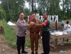 Danramil 418-08/Sako Hadiri Penanaman I Juta Jagung Bersama Polsek Sako Dan Forkopimcam Sematang Borang