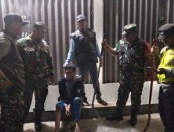 Babinsa Koramil 418-07/Sukarami Bersama Tim Patroli Gabungan Amankan Remaja Diduga Hendak Tawuran