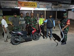 Cegah Aksi Tawuran Kodim 0418/Palembang Gelar Patroli Gabungan, 1 Pelaku Bersama Barang Bukti Diamankan