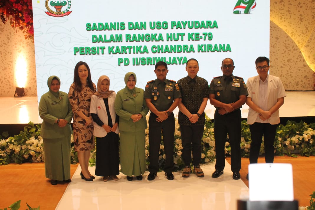 Dandim 0418/Palembang Hadiri Gebyar HUT Ke - 79 Persit Kartika Chandra Kirana Gelar Bakti Sosial 2