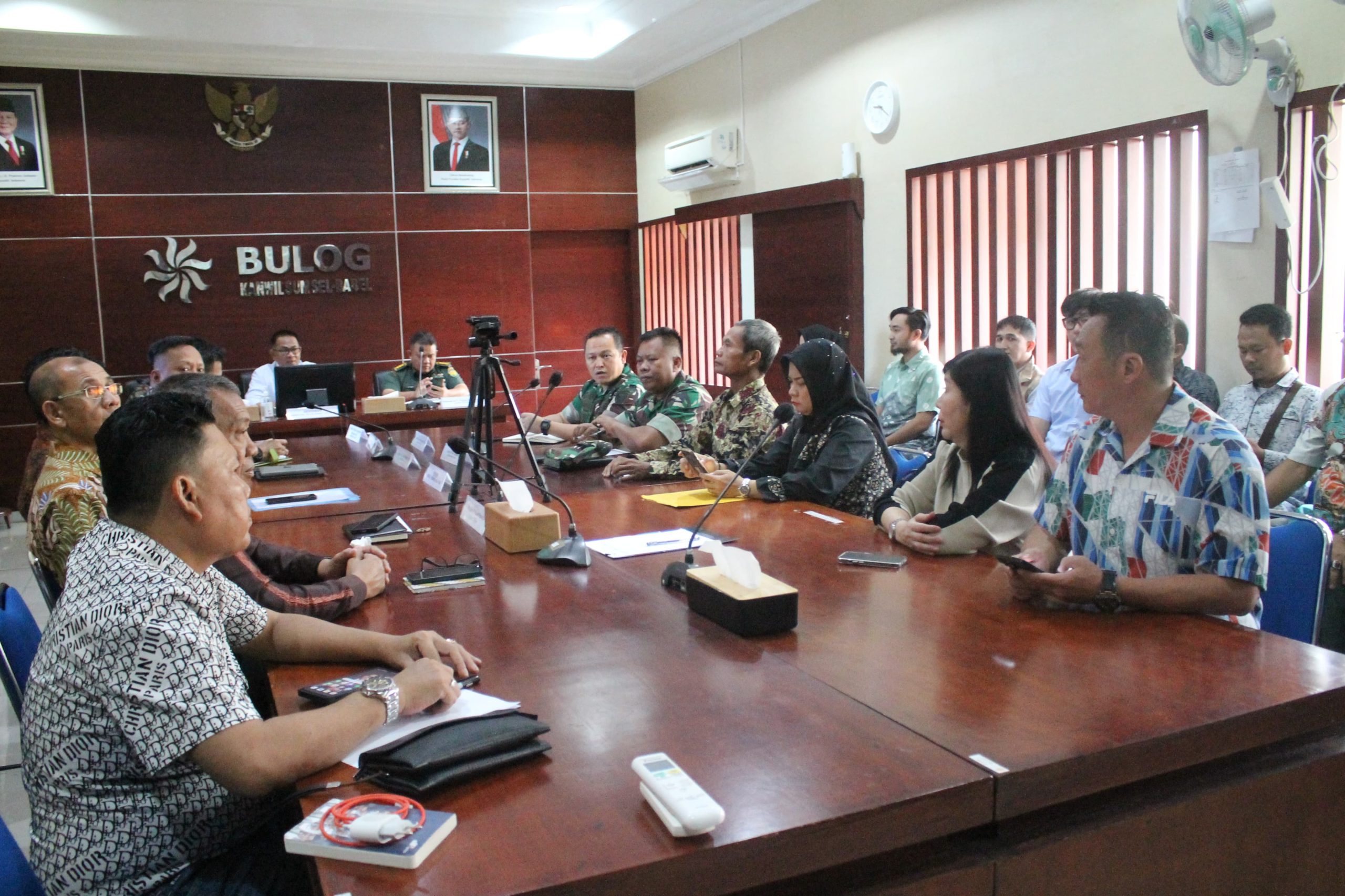 Dandim 0418/Palembang Ikuti Rakor Serapan Gabah/Beras Petani (Sergap) di wilayah Sumsel TAhun 2025 1