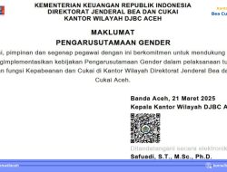 Kanwil Bea Cukai Aceh Perkuat Komitmen Pengarusutamaan Gender di Lingkungan Kerja