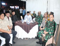 Dandim 0418/Palembang Dampingi Pangdam II Sriwijaya bersama Forkopimda ikuti Vidcom Serentak Pemantauan Perkembangan Siskamtibmas Pada Malam Takbiran Menjelang Hari Raya Idul Fitri 1446 H