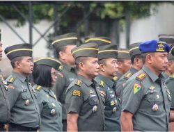Kasdim 0418/Palembang Ikuti Upacara 17- an Di Makodam II Sriwijaya