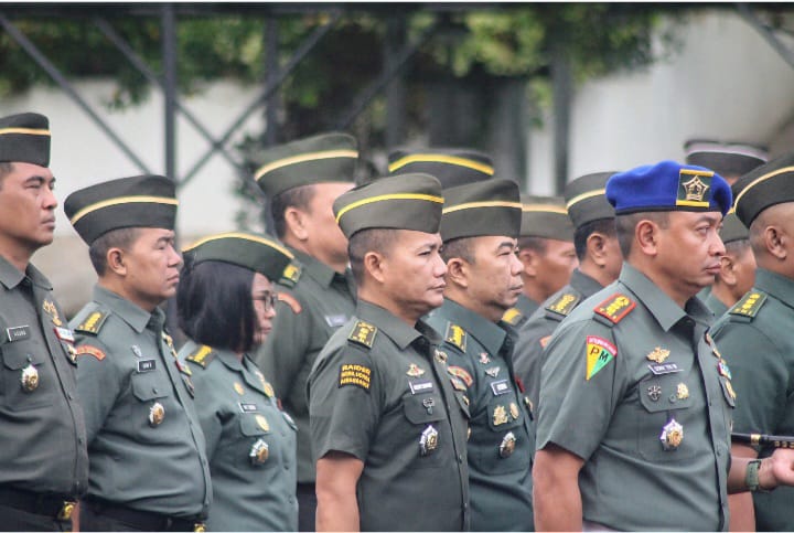 Kasdim 0418/Palembang Ikuti Upacara 17- an Di Makodam II Sriwijaya 1