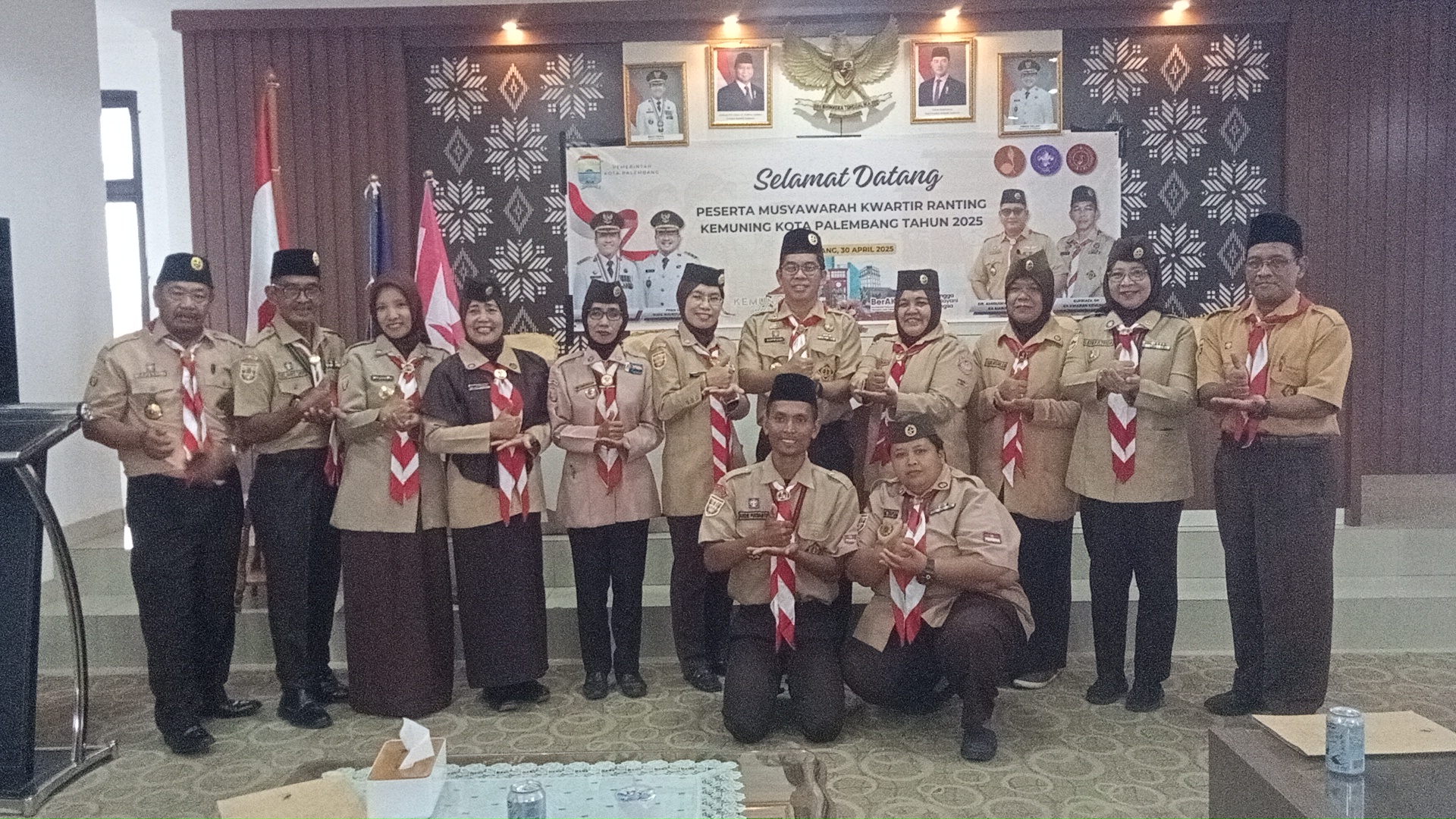 Camat Kemuning DR. Amiruddin Sandy,S.STP ,M.Si Buka Musran Kwarran Gerakan Pramuka Kecamatan Kemuning ,Secara Aklamasi Sekcam Kemuning Terpilih Sebagai Kakwarran 3