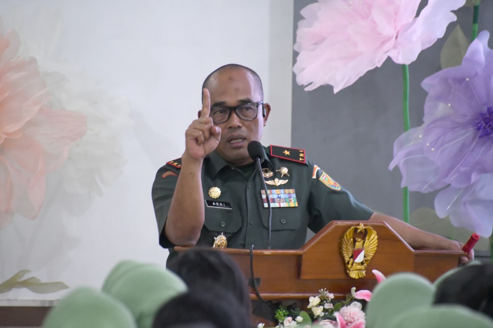 Melalui Jamdan, Danrem 044/Gapo Berikan Arahan Kepada Prajurit, PNS dan Persit 1