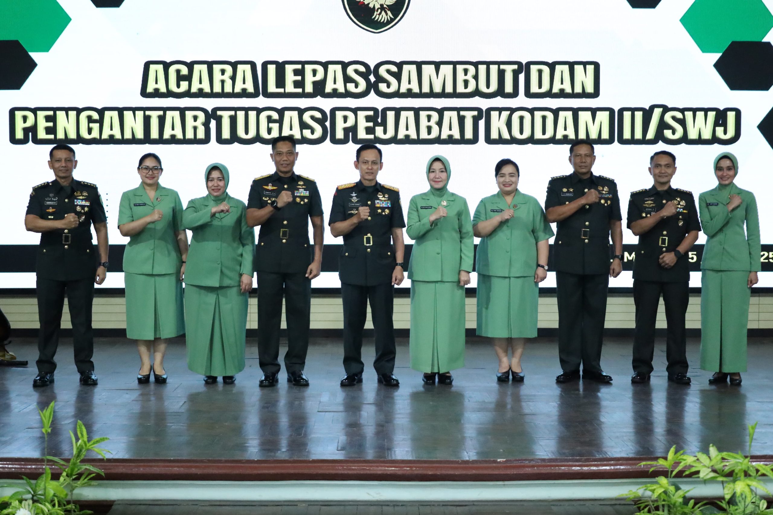 Dandim 0418/Palembang Hadiri Sertijab Pejabat Strategis Kodam II/Sriwijaya 2