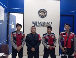 Tingkatkan Keamanan, Anggota Polrestabes Palembang Sambang ke Rutan Kelas I Palembang