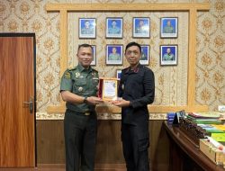 Kepala Rutan Kelas I Palembang Bersilaturahmi ke Aster Kasdam II/Sriwijaya