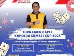 Merakyat dan Humanis, Kapolda Sumsel Gagas Turnamen Gaple di Hari Bhayangkara ke-79