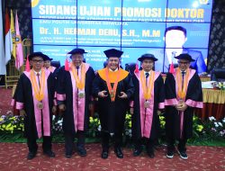 Gubernur Herman Deru Raih Gelar Doktor, Bawa Terobosan Model Pembangunan Inklusif