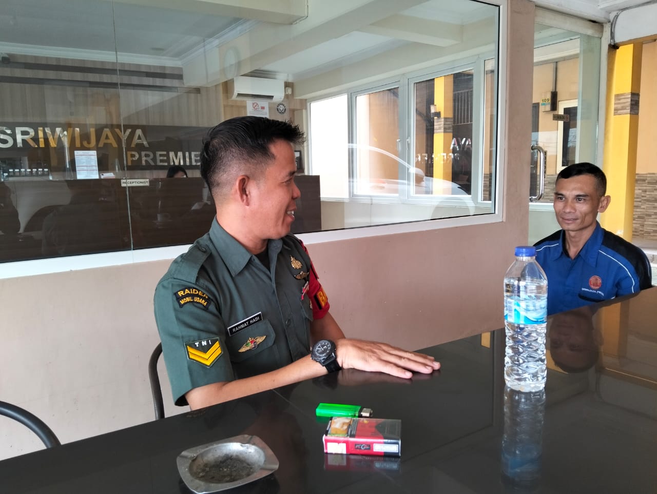 Babinsa Kelurahan 26 Ilir I Soan ke Hotel Sriwijaya Primer, Beri Himbauan Kamtibmas 1