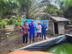 Warga Banyuasin Panen Dukungan Ketahanan Pangan dari Polairud Polda Sumsel 