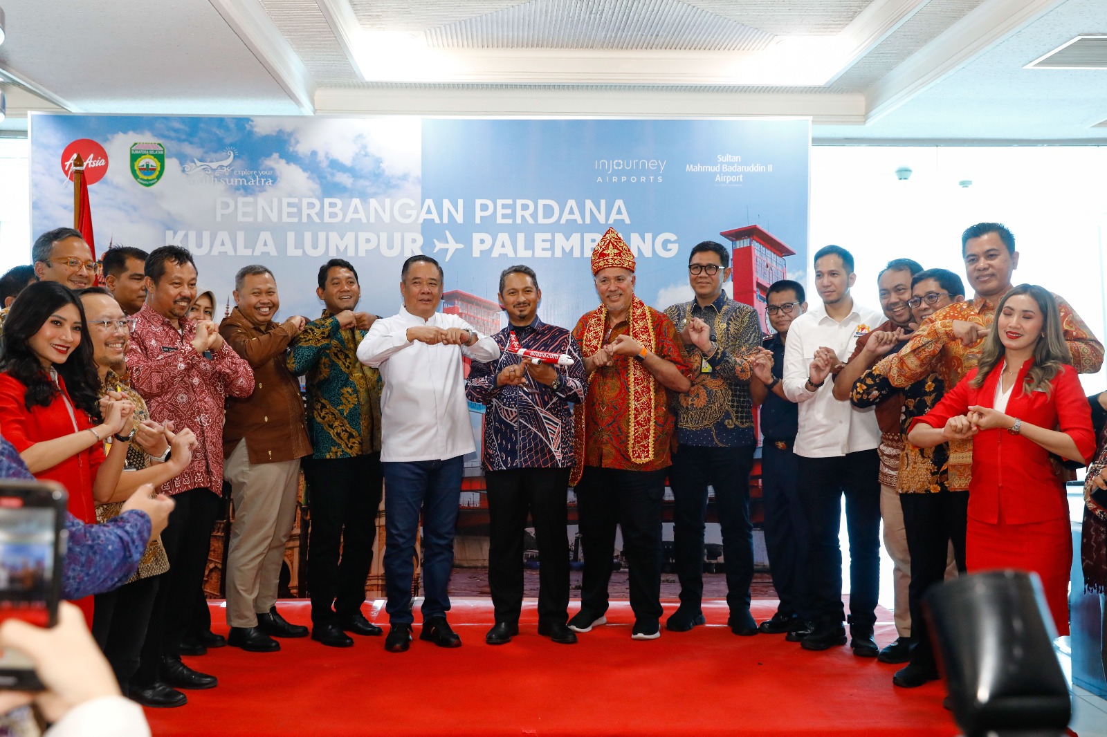 Wagub Cik Ujang Hadiri Pembukaan Penerbangan AirAsia Rute Palembang–Kuala Lumpur 1