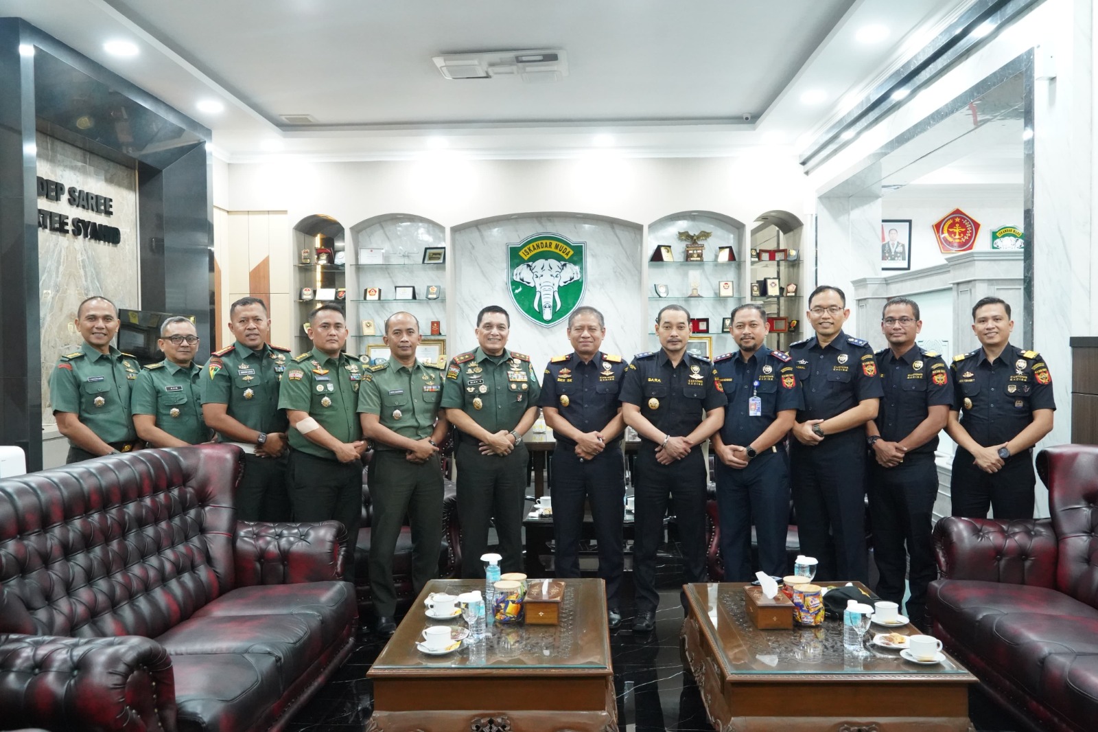 Bea Cukai Aceh Perkuat Sinergi Bersama Kodam Iskandar Muda 1