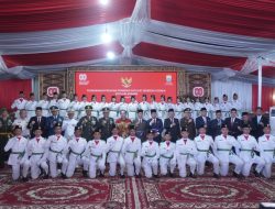 Kasdim 0418/Palembang Hadiri Pengukuhan Paskibraka Kota Palembang Jelang HUT RI ke-80