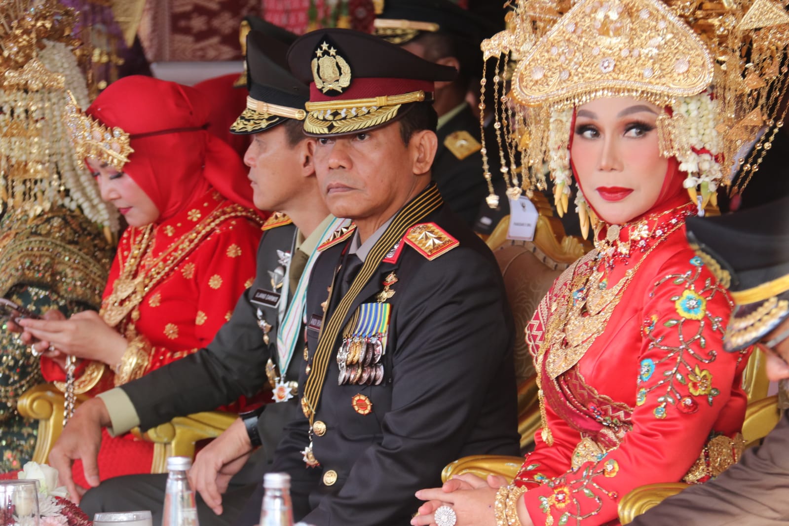Khidmat,Upacara Peringatan Detik-Detik Proklamasi Kemerdekaan RI ke,-80 di Griya Agung Dihadiri Kapolda Sumsel 1