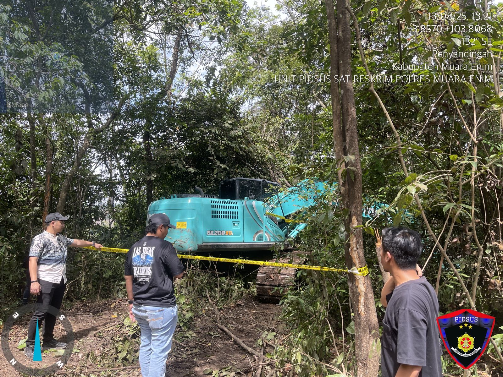 Berantas Tambang Ilegal: Polres Muara Enim Amankan Ekskavator dan Pelaku 1