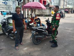 Babinsa Lorok Pakjo Ajak Warga Jaga Kebersihan dan Ketertiban Lingkungan Usaha