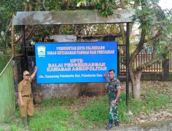 Danramil 418-01/Makrayu Tinjau Lahan Rencana Pembangunan KKMP di Pulokerto