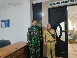 Babinsa Kelurahan 22 Ilir Laksanakan Komsos Bersama ASN Setda Palembang