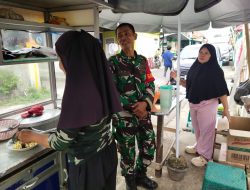 Babinsa 27 Ilir Ajak Pedagang Jaga Kebersihan Lingkungan Demi Kesehatan Warga