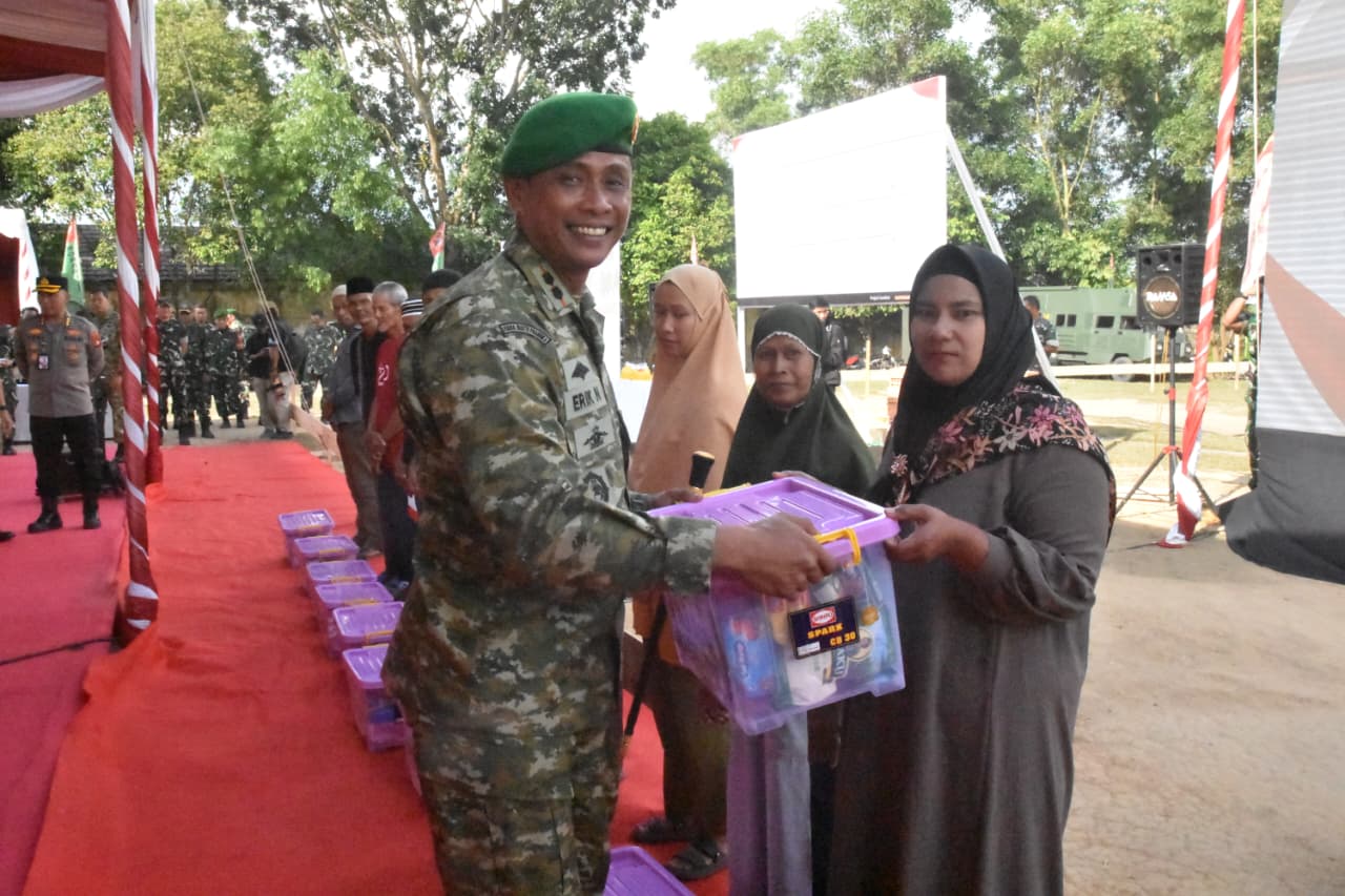 Dandim 0418/Palembang Dampingi Pangdam II/Sriwijaya Ground Breaking Pembangunan Koperasi Merah Putih 2