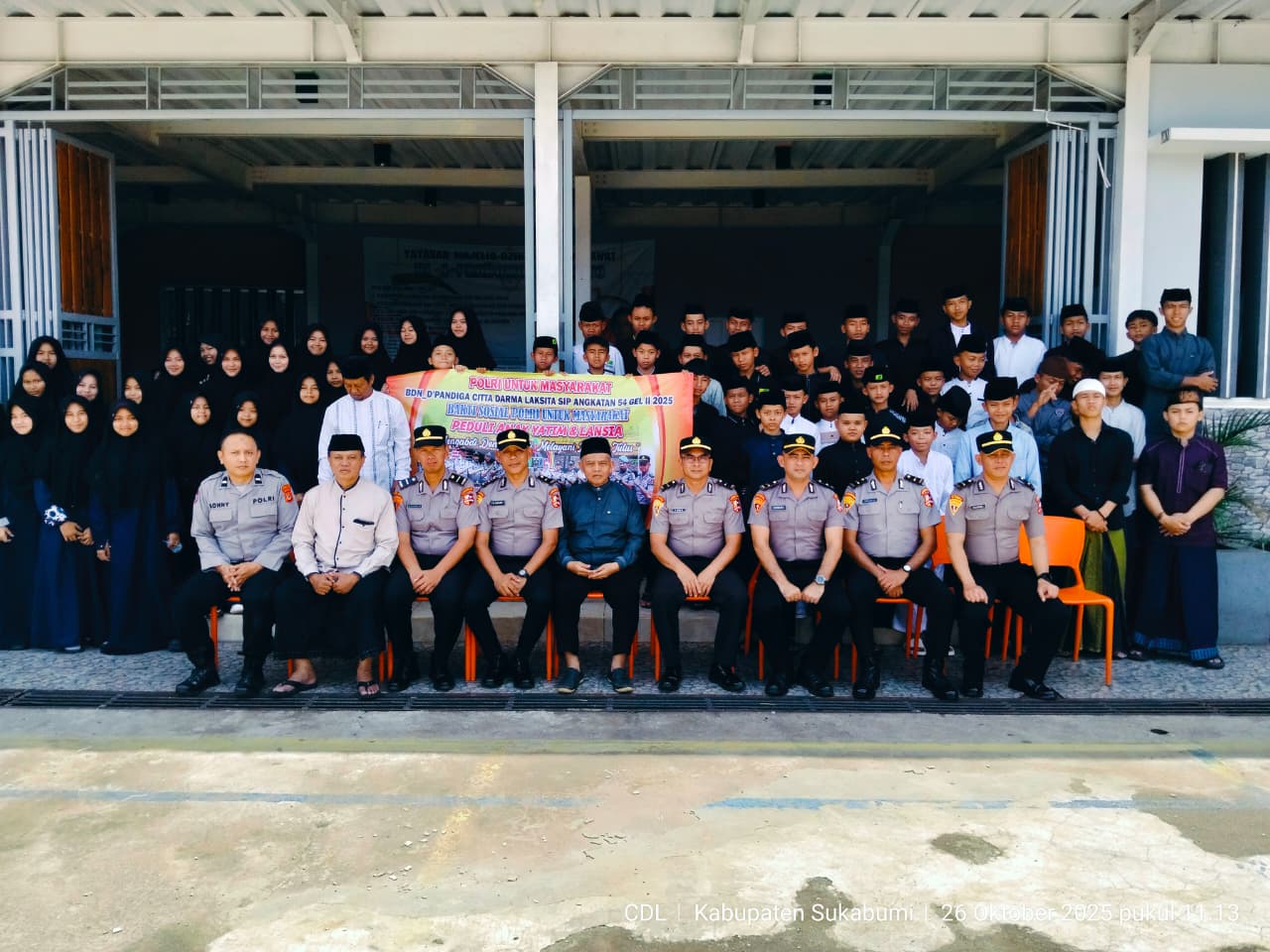 Alumni Diktukba Polri Gelombang 2 Tahun 2003 (BDN) Gelar Bakti Sosial di Ponpes Al Istiqomah Sukabumi, Wujud Syukur atas Pendidikan SIP Angkatan 54 Tahun 2025 1