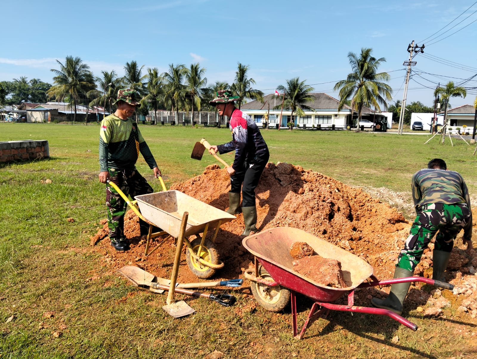 Kodim 0418/Palembang Percepat Pembangunan Area Parkir untuk Tingkatkan Fasilitas dan Kenyamanan 1