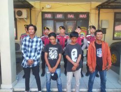 Polda Sumsel Amankan Empat Terduga Pelaku Pungli di Pasar 16 Palembang