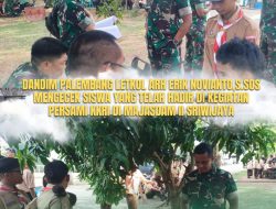 Dandim 0418/Palembang Tinjau Kegiatan Persami KKRI di Majasdam II Sriwijaya