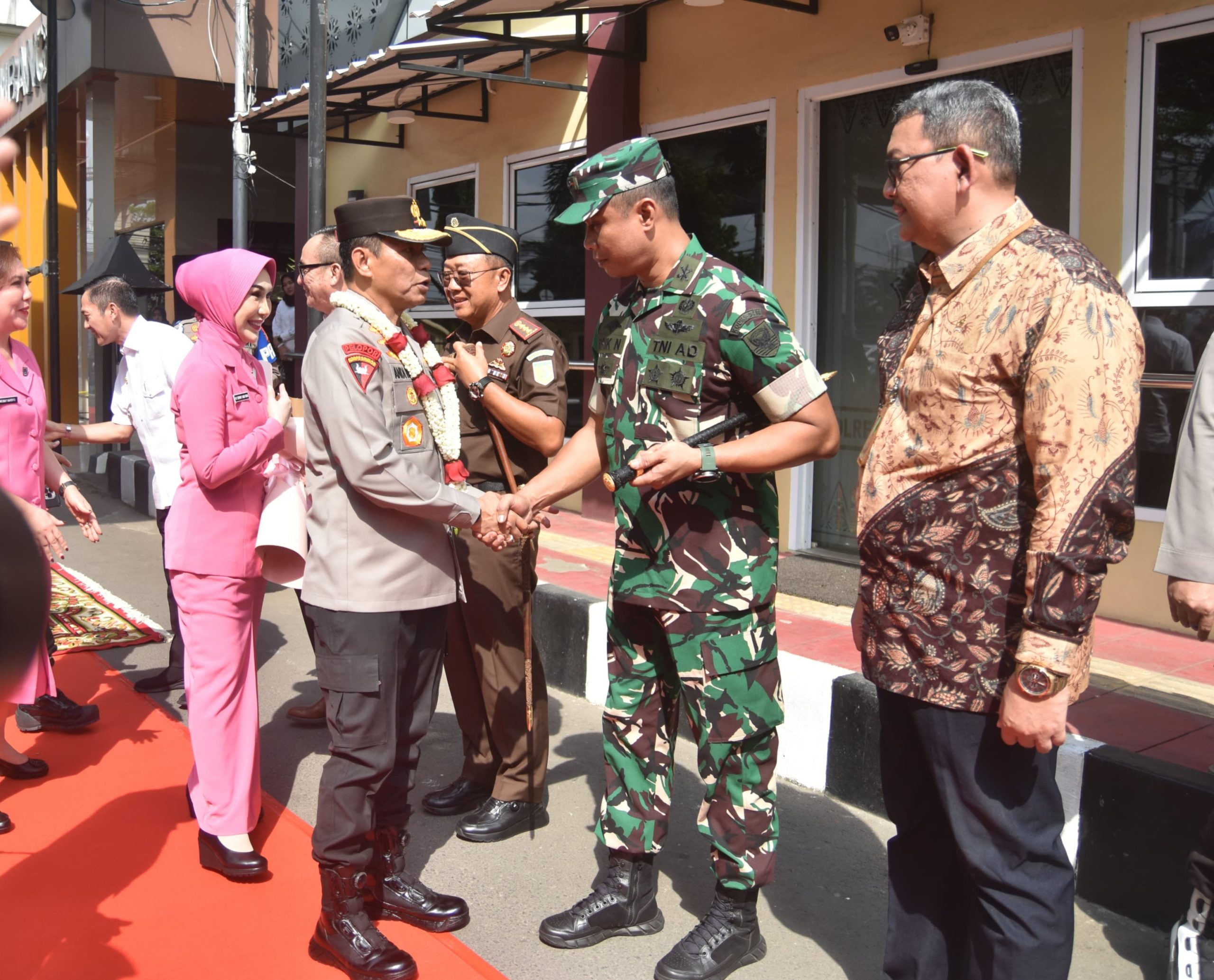 Dandim 0418/Palembang Hadiri Kunjungan Kerja Kapolda Sumsel di Mapolrestabes Palembang 1